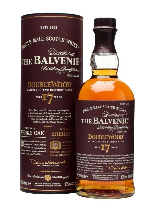 The Balvenie DoubleWood 17年 700ml Balvenie DoubleWood 17 anos | Single Malt Brasil
