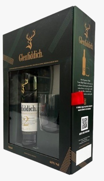 Glenfiddich 12 Kit com Copo Glenfiddich