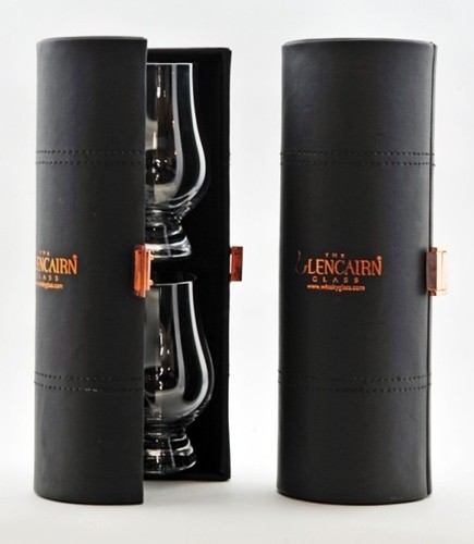 Glencairn - Kit de Viagem com 2 Copos e Estojo de Couro