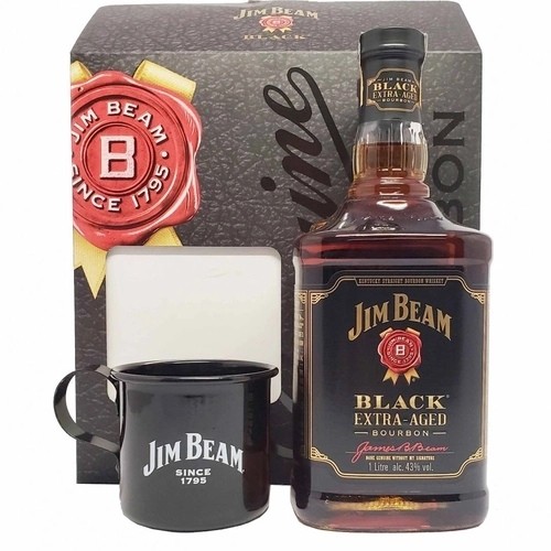 Jim Beam Black Extra Aged - Kit com caneca personalizada