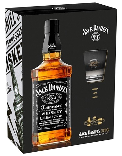 Jack Daniel´s Old No 7 - Edição 150 anos - Copo da Época da Lei Seca e Pôster
