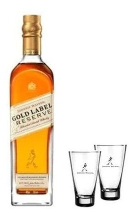 Johnnie Walker Gold Label Reserve - Kit com 2 copos