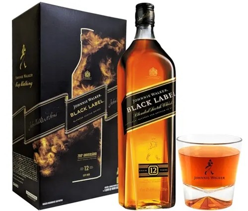 Johnnie Walker Black Label 12 - Especial 200 anos - Kit com Johnnie Walker Black Label 12 - Especial 200 anos - Kit com