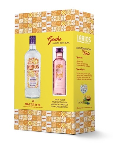 Gin Larios Original - Kit com miniatura do Gin Larios Rosé
