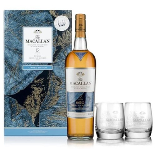 Macallan 12 anos - Fine Oak Edição Especial com 2 copos