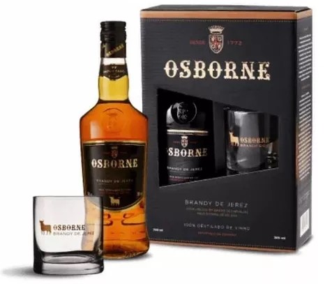 Brandy de Jerez Osborne - Kit com copo personalizado