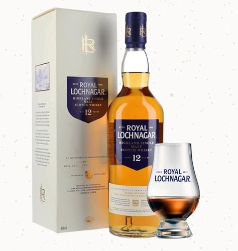 Royal Lochnagar 12 anos com copo Glencairn