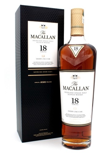 The Macallan 18 Years Old 700ml空瓶お化粧箱 The Macallan Sherry Oak Cask 18 anos | Single Malt Brasil