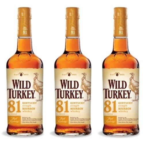 3 unidades de Wild Turkey 81 Proof